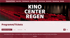 Desktop Screenshot of kino-regen.de