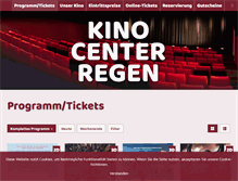 Tablet Screenshot of kino-regen.de